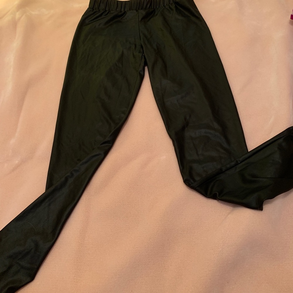 Leather leggings